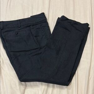 LOFT Black Straight Leg Trousers